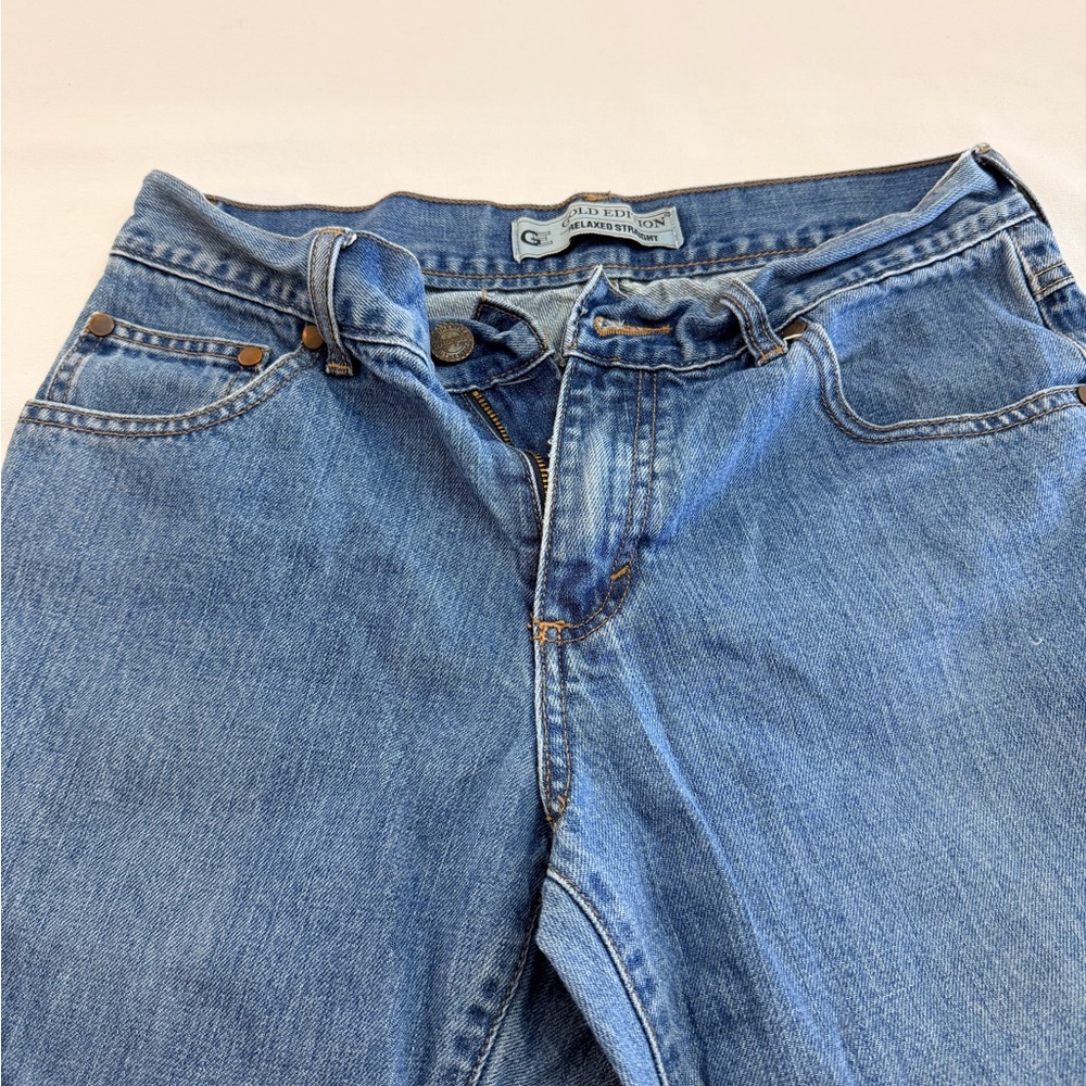 Wrangler Gold Edition Light Blue Relaxed Straight Leg Jeans